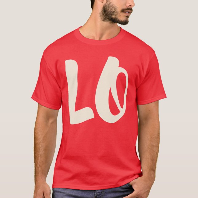 Camiseta Pareja Pareja Amor LO VE Valentine Men T-Shirt (Anverso)