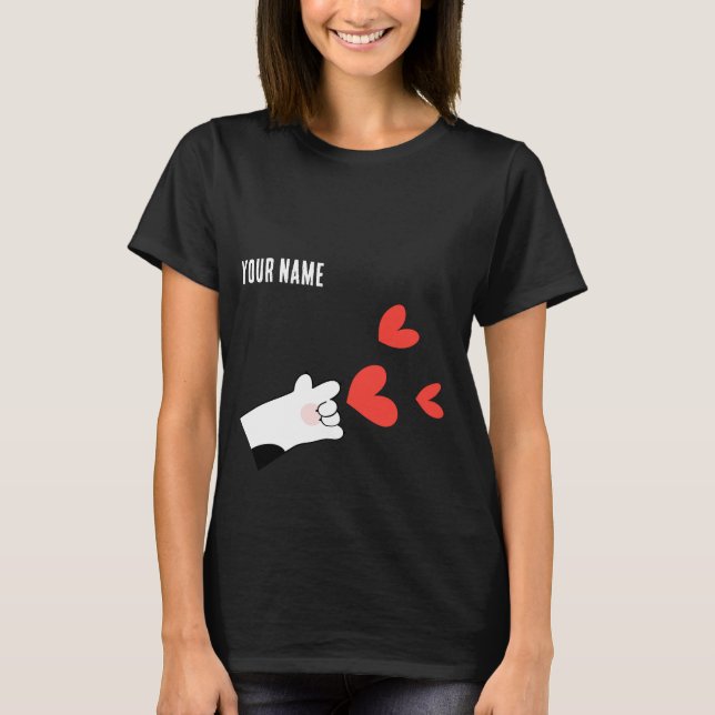 Camiseta Pareja personalizado Set Love Beam (Anverso)
