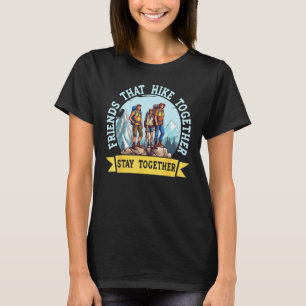 Camiseta Pareja Que Camina Juntos Permanecen Juntos Campame