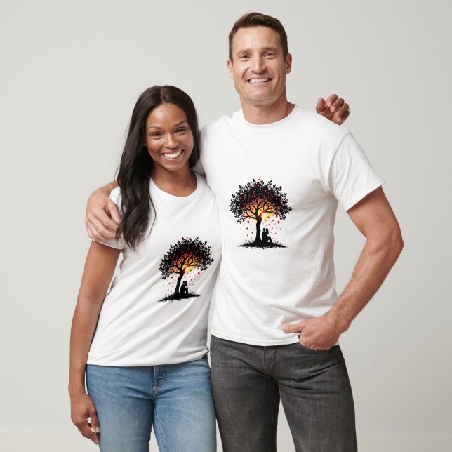 Camiseta Pareja Romántica de Diseño de Amor (Unisexo)