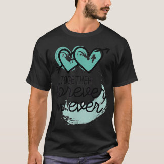 Camiseta Pareja Romántica Juntos Por Siempre Día de San Val