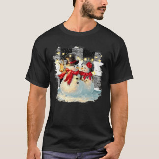 Camiseta Pareja Snowman