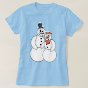 Camiseta Pareja Snowman