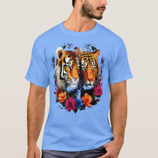 Camiseta Pareja tigre siberiana Valentine