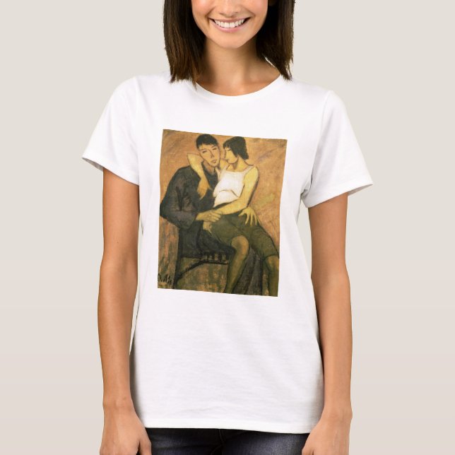 Camiseta Pareja urbanita, 1920 (aceite sobre lienzo) (Anverso)