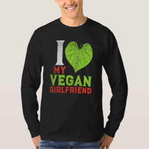 Camiseta Pareja Vegan Basada En Plantas Me Encanta Mi Vegan