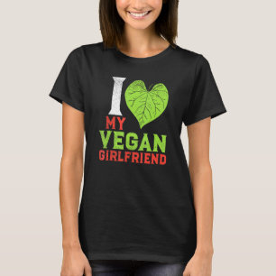 Camiseta Pareja Vegan Basada En Plantas Me Encanta Mi Vegan