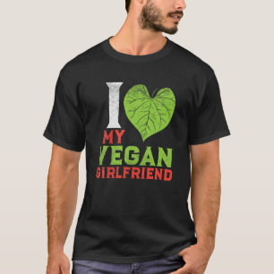 Camiseta Pareja Vegan Basada En Una Planta Cuidada Me Encan