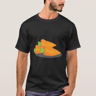 Camiseta Pareja Vestuario Niño Diversión Vegetable Carrote