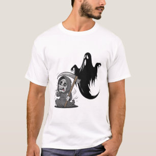 Camiseta Pareja y fantasma espantados.