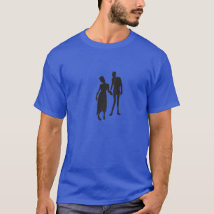 Camiseta Pareja Zombie - Novio Girlfriend Silhouette