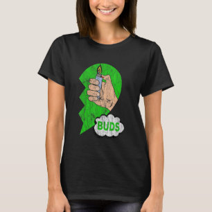 Camiseta Parejas Amigas Mejores Amigas Marihuana Chiste Fum