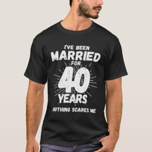 Camiseta Parejas Casadas 40 Años - Gracioso 40° Boda Anni