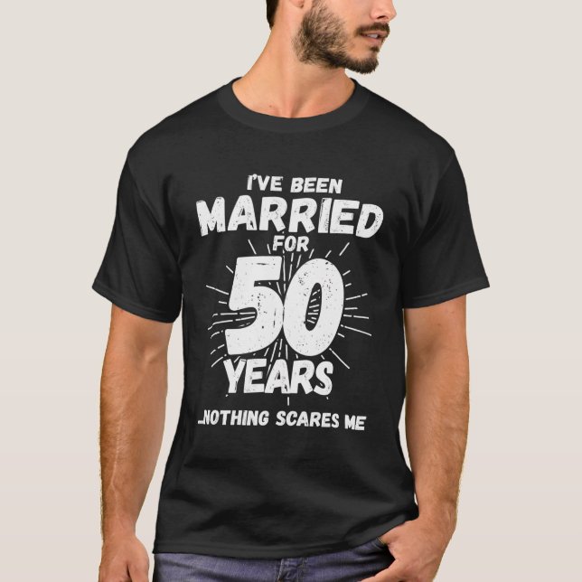 Camiseta Parejas Casadas 50 Años - Graciosa 50 Boda Anni (Anverso)