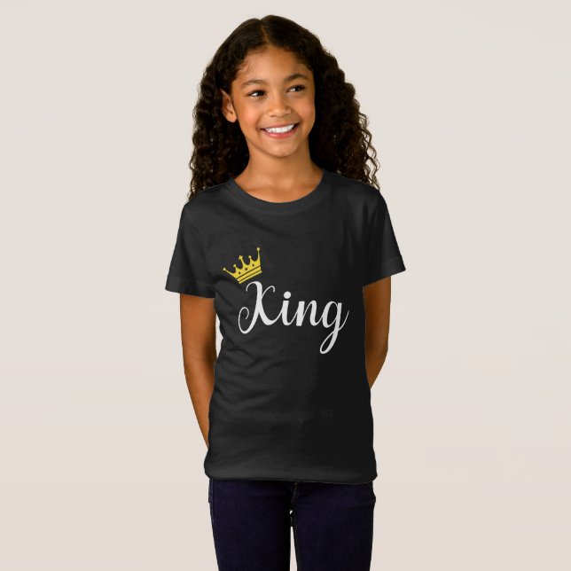Camiseta Parejas coincidentes Trajes King and Queen Gift (Anverso completo)