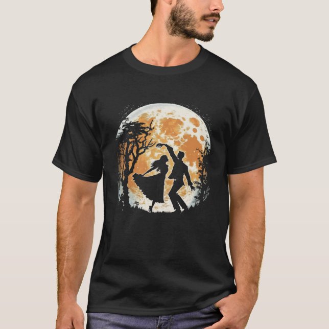 Camiseta Parejas de baile lunar Silhouette (Anverso)
