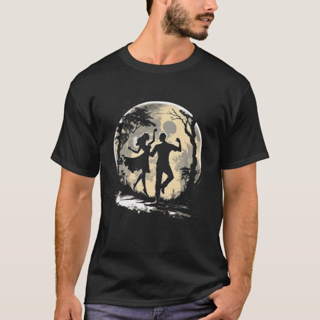 Camiseta Parejas de baile lunar Silhouette 1 (Anverso)