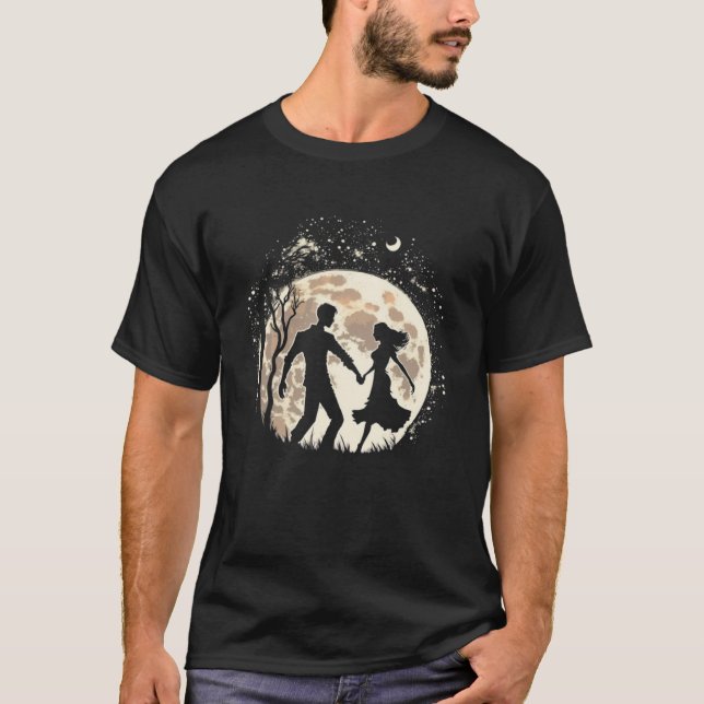 Camiseta Parejas de baile lunar Silhouette 3 (Anverso)
