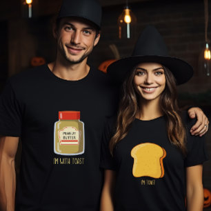 Camiseta Parejas de Halloween coincidiendo con la mantequil