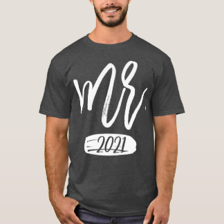 Camiseta Parejas de hombres a juego Sr y Sra Est 2021 Diver