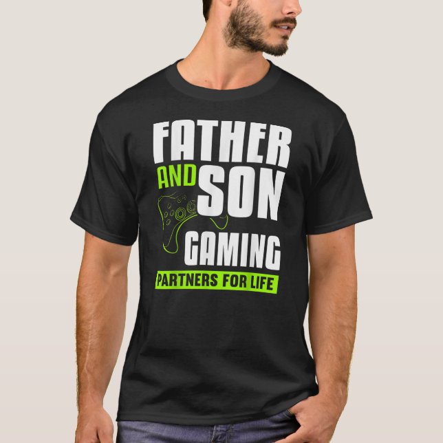 Camiseta Parejas De Juego Padre E Hijo Para Video De Vida (Anverso)