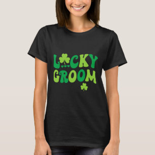 Camiseta Parejas de novias con un novio afortunado coincidi