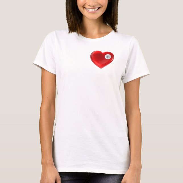 Camiseta Parejas de regalo de amor con conector de enchufe  (Anverso)