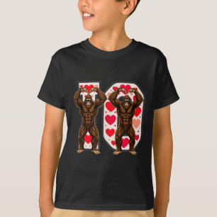 Camiseta Parejas I-o Divertidas Coincidentes Bigfoot En San
