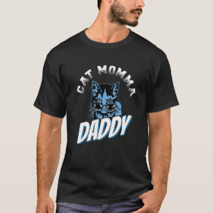 Camiseta Parejas mascotas Gato Con Gafas De Sol Mamá Gato P