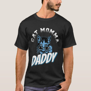 Camiseta Parejas mascotas Gato En Gafas De Sol Mamá Gato Da