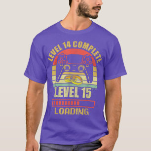 Camiseta Parejas para él Nivel 14 Boda completo Annive