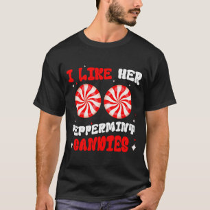 Camiseta Parejas Pareo Navidad Me Gusta Ella Peppermint C