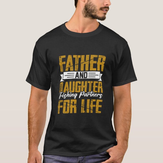 Camiseta Parejas pesqueras de padres e hijas (Anverso)