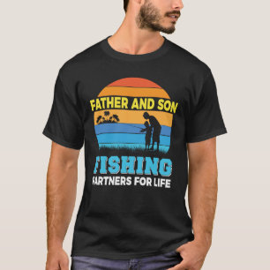 Camiseta Parejas pesqueras de padres e hijos Día del Padres