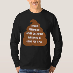 Camiseta Parejas Poop Pareja Casada El día de San Valentín