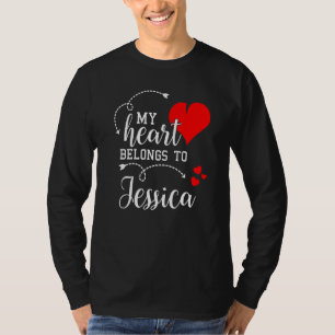 Camiseta Parejas que coinciden con mi corazón pertenecen a 