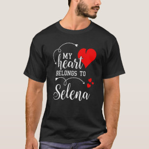 Camiseta Parejas que comparten mi corazón pertenecen a Sele