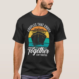 Camiseta Parejas que cruzan juntas se juntan en cruceros