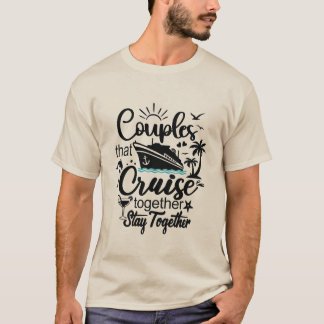 Camiseta Parejas que cruzan juntas se quedan juntas de vaca