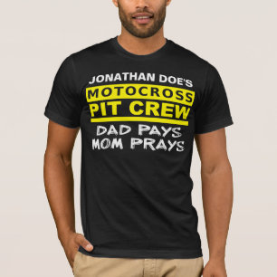 Camiseta Parental Pit Crew Motocross Dirt Bike Cam