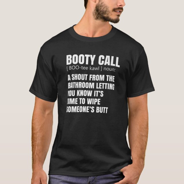 Camiseta Parents Booty Call Definition For Mom And Dad Funn (Anverso)