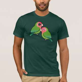 Camiseta pares adorables Melocotón-hechos frente del