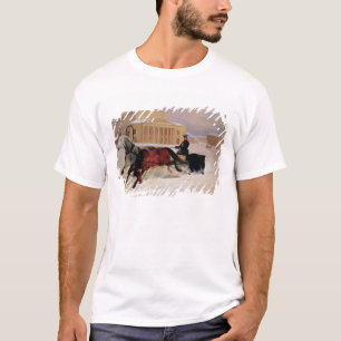 Camiseta Pares de poste con un caballo del rastro en