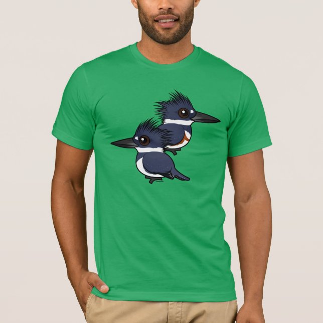 Camiseta Pares del martín pescador ceñido (Anverso)