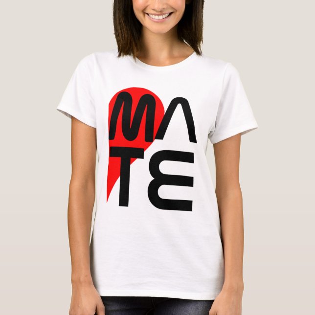 Camiseta pares divertidos del amor del soulmate de las (Anverso)