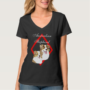Camiseta Pares rojos australianos de Merle en diseño del