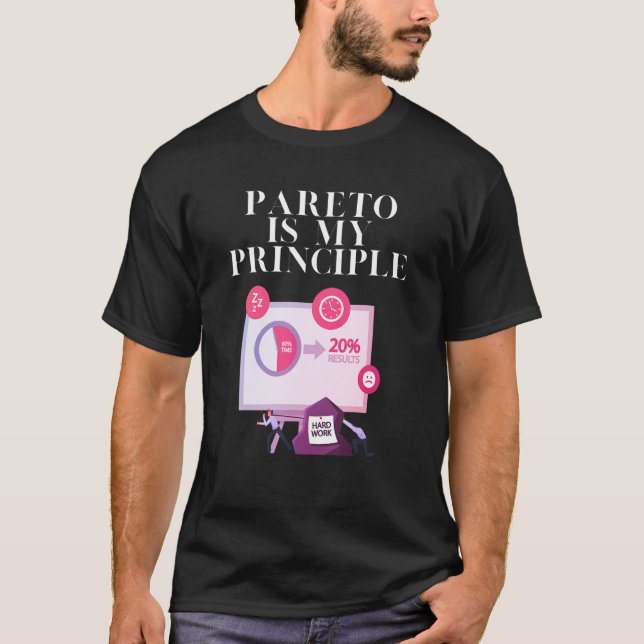 Camiseta Pareto es mi principio (Anverso)
