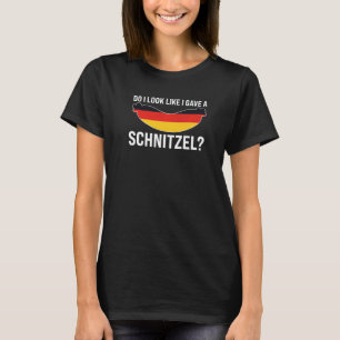 Camiseta ¿parezco que me importa un schnitzel comida aleman