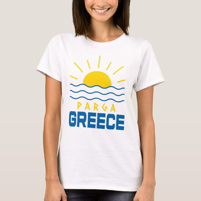 Camiseta Parga Grecia Sunshine and Sea Waves Women's (Anverso)