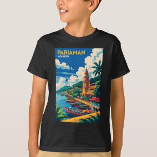 Camiseta Pariaman Indonesia Pegatina de turismo de viajes d